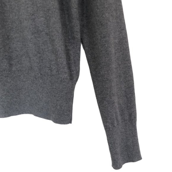 Anthropologie Pearl Embellished Gray Cardigan Sz S - Picture 8 of 12